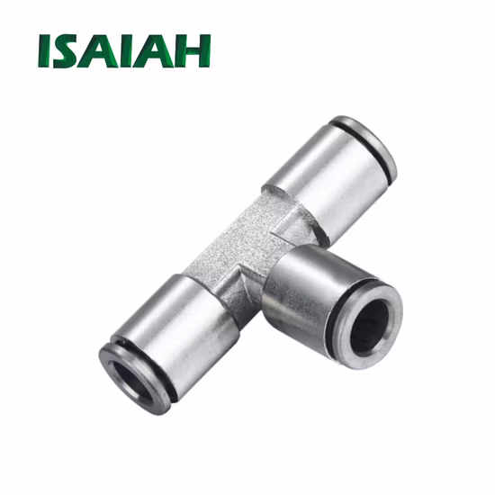 Preço de atacadista Conector de plugue de cobre reto Peças pneumáticas Conexões de pressão de ar de latão